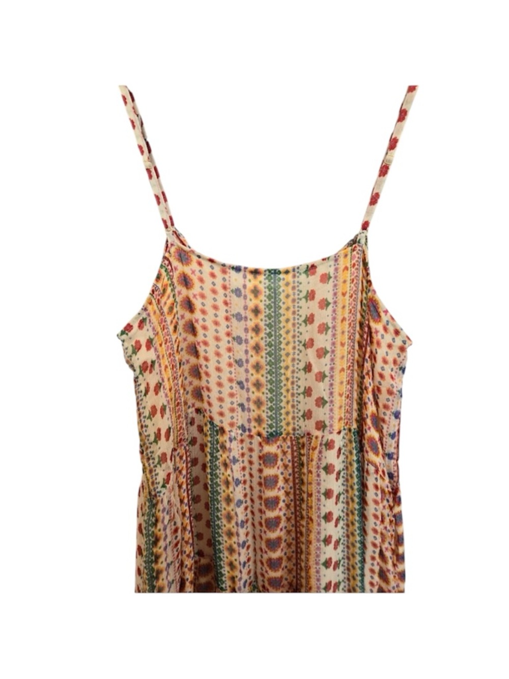 Sézane Boho Floral Ama Maxi V-Neck Sleeveless Sundress - Picture 8 of 13